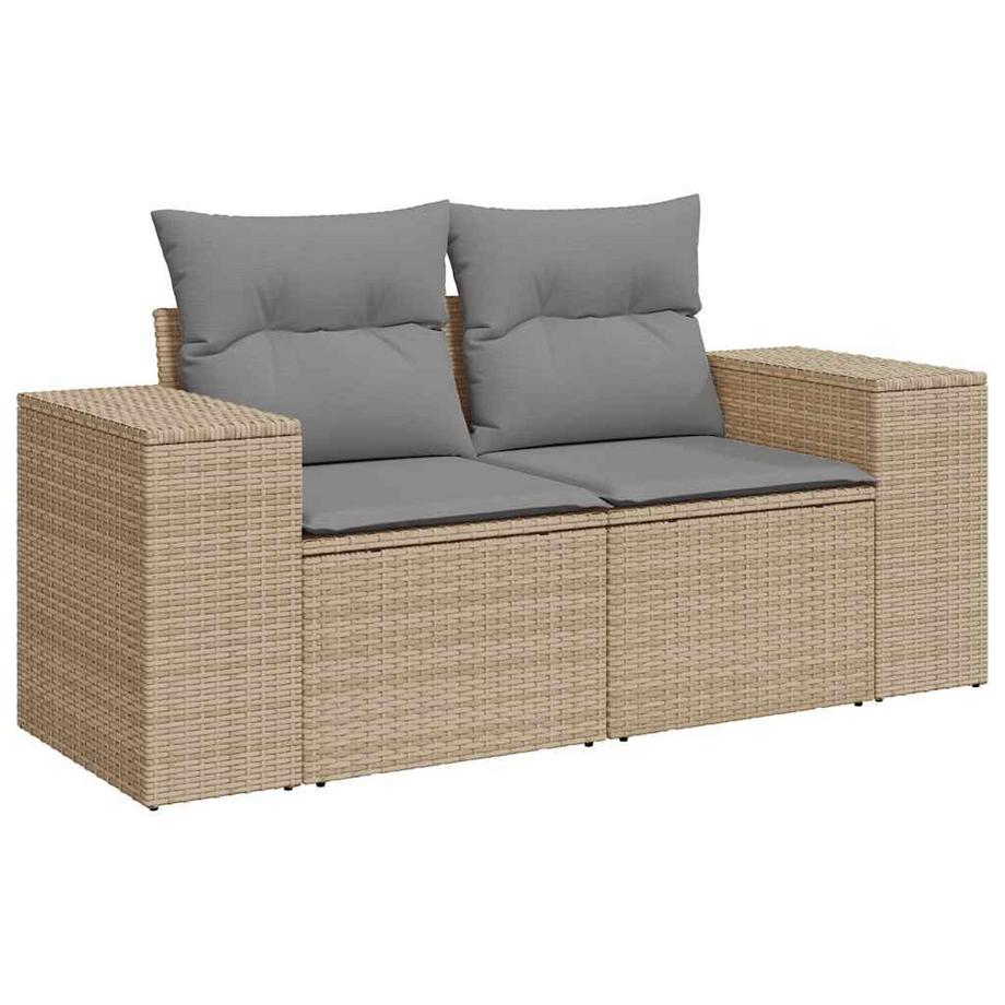 VidaXL set di divani da giardino Polirattan  