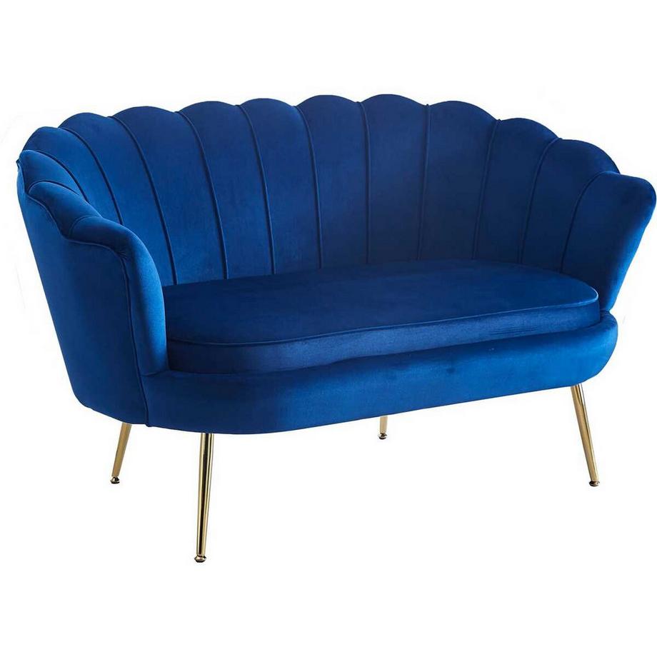 mutoni Muschelsofa Zebstox dunkelblau 136  