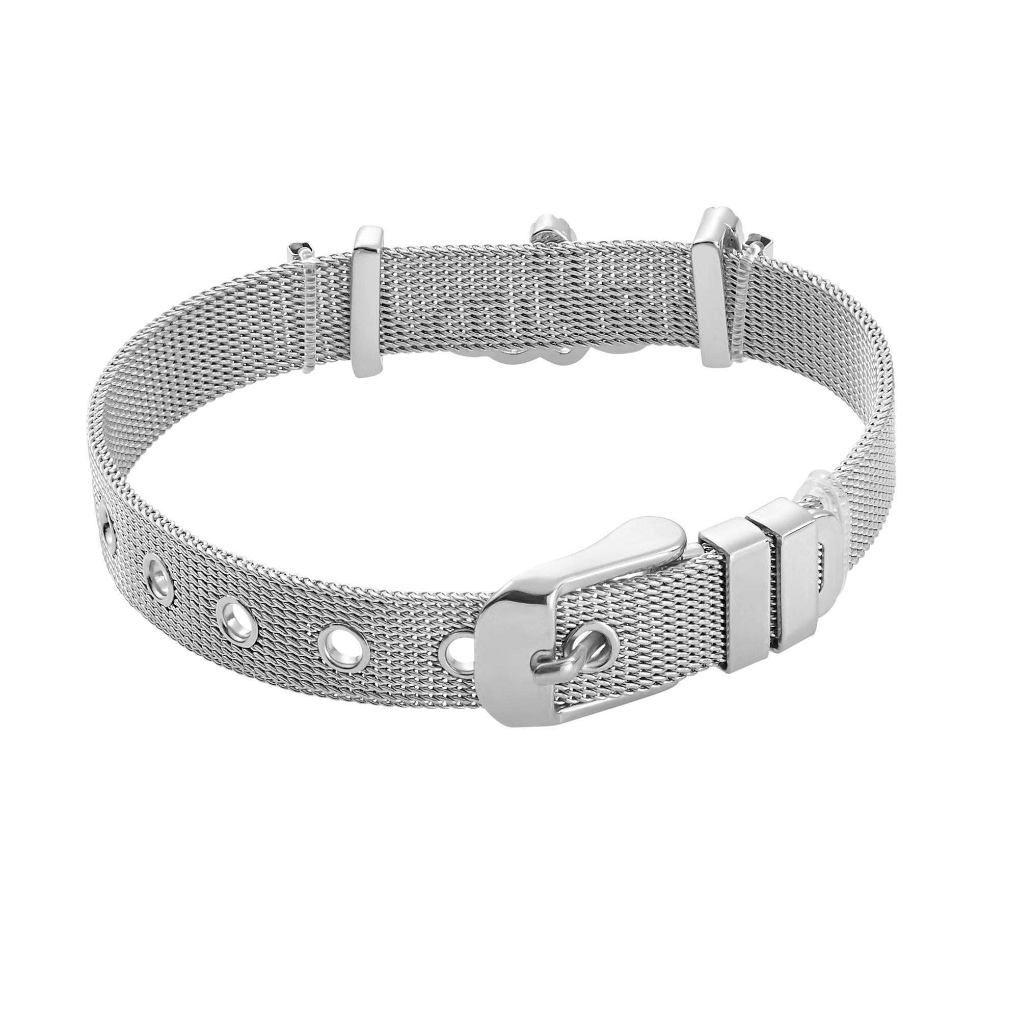 Heideman  Mesh Armband Believe poliert 