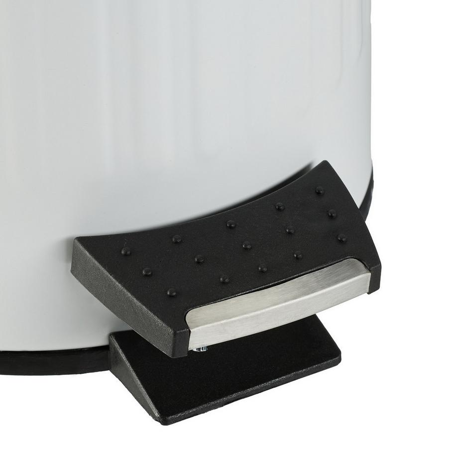 B2X Corbeille à papier pour salle de bain 3 l avec couvercle en bambou  