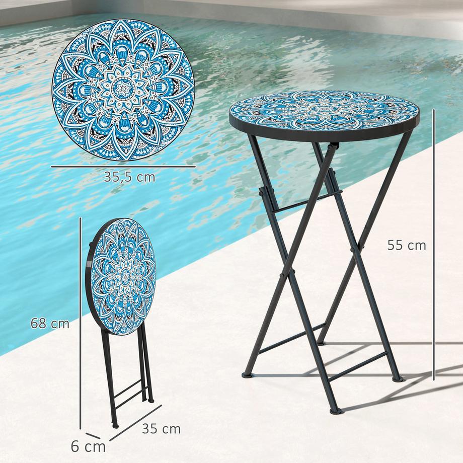 Outsunny Table de jardin  