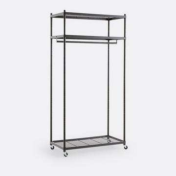 Portant à roulettes métal acier