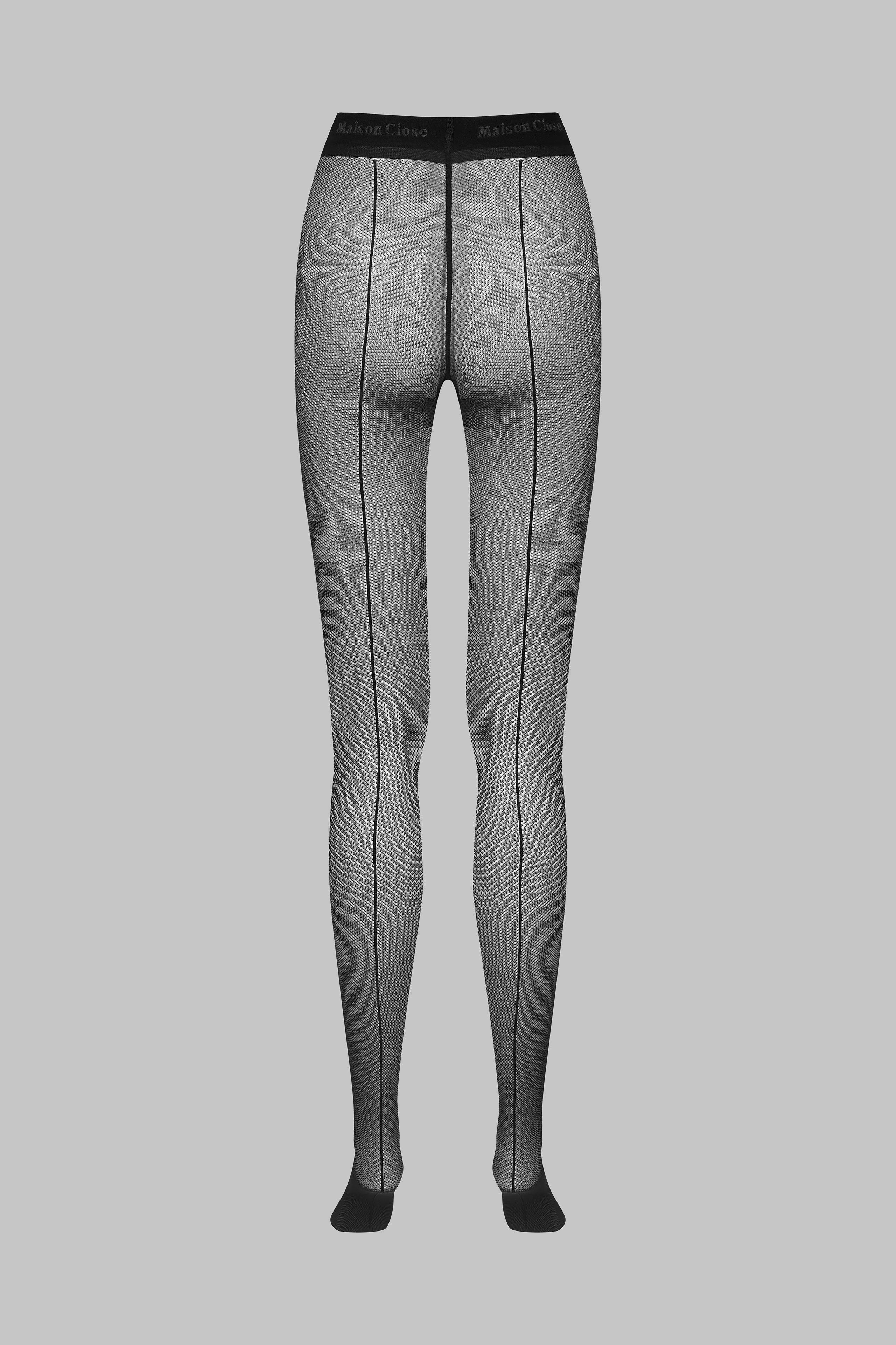 Image of Illusion Netzstrumpfhose Signature Couture - 25d Damen Schwarz L/XL