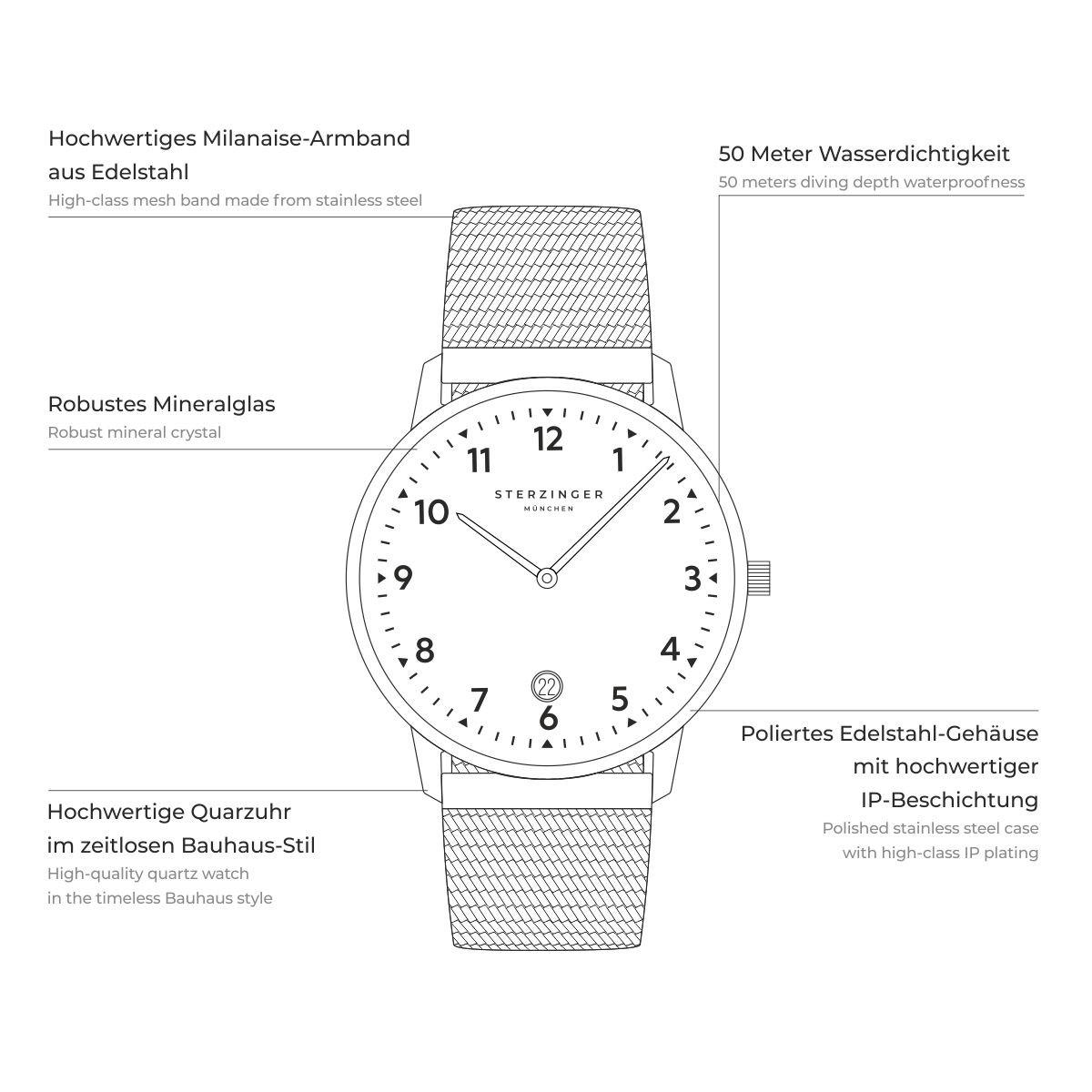 Sterzinger  Homme Montre à quartz Urbain 