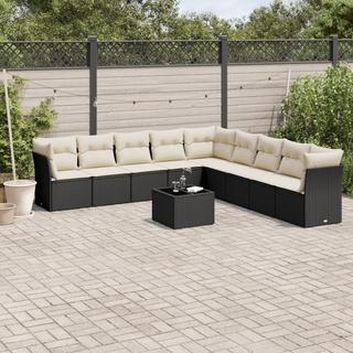 VidaXL set divano da giardino Polirattan  