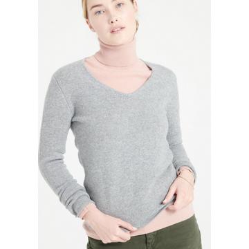 LILLY 20 Maglia con scollo a V 4 fili - 100% cashmere