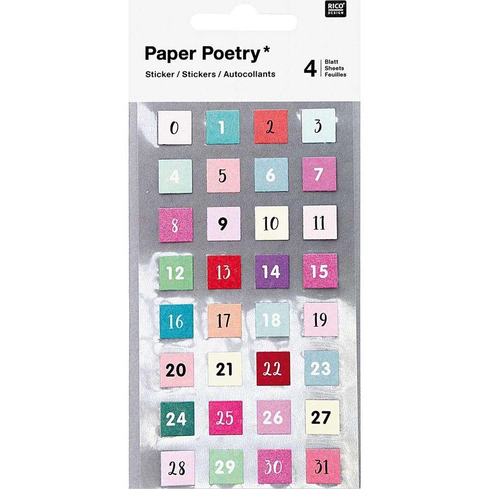 Image of Rico Design 99001.76.13 Dekorativer Aufkleber Mehrfarbig 128 Stück(e) Multicolor