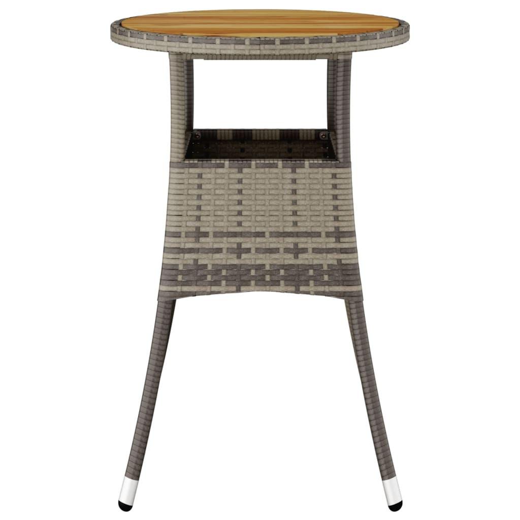 VidaXL Table de jardin rotin synthétique  