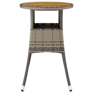 VidaXL Table de jardin rotin synthétique  