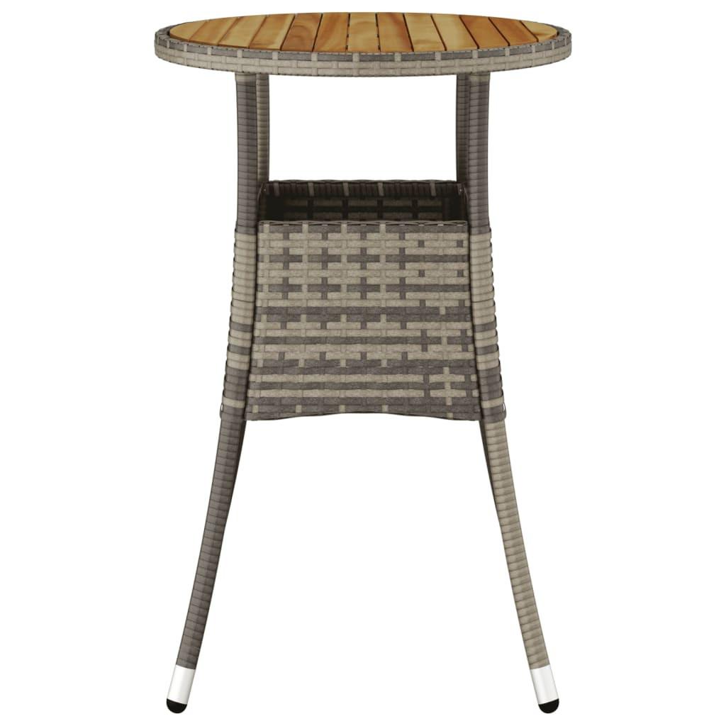 VidaXL Table de jardin rotin synthétique  