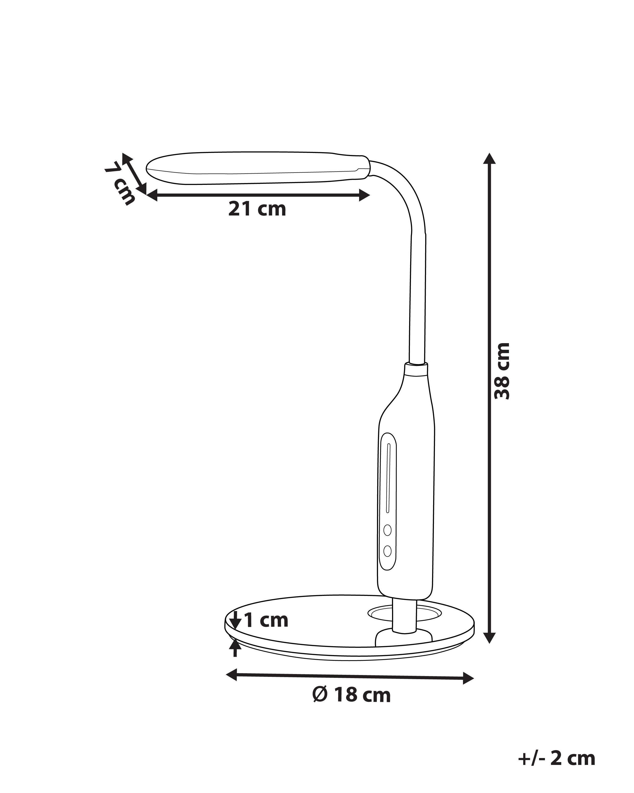 Beliani Lampe de bureau en Matière synthétique Moderne CYGNUS  