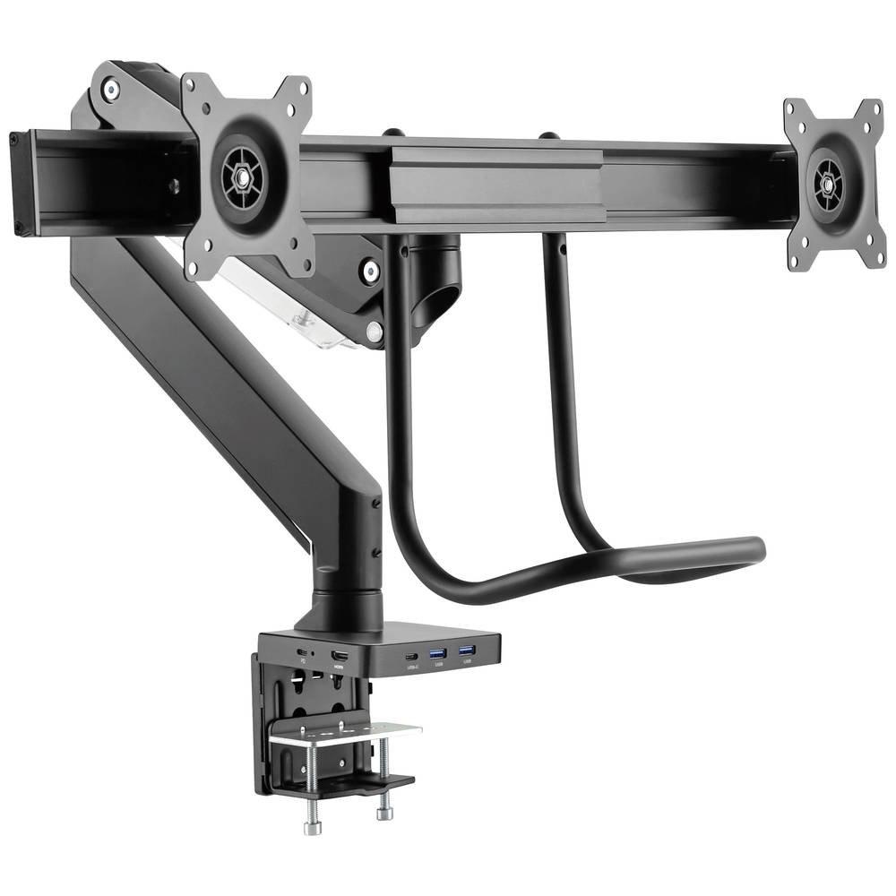 SpeaKa Professional  SP-MM-820 2fach Monitor-Tischhalterung 43,2 cm (17) - 81,3 cm (32) Integrierte Dockingstation 