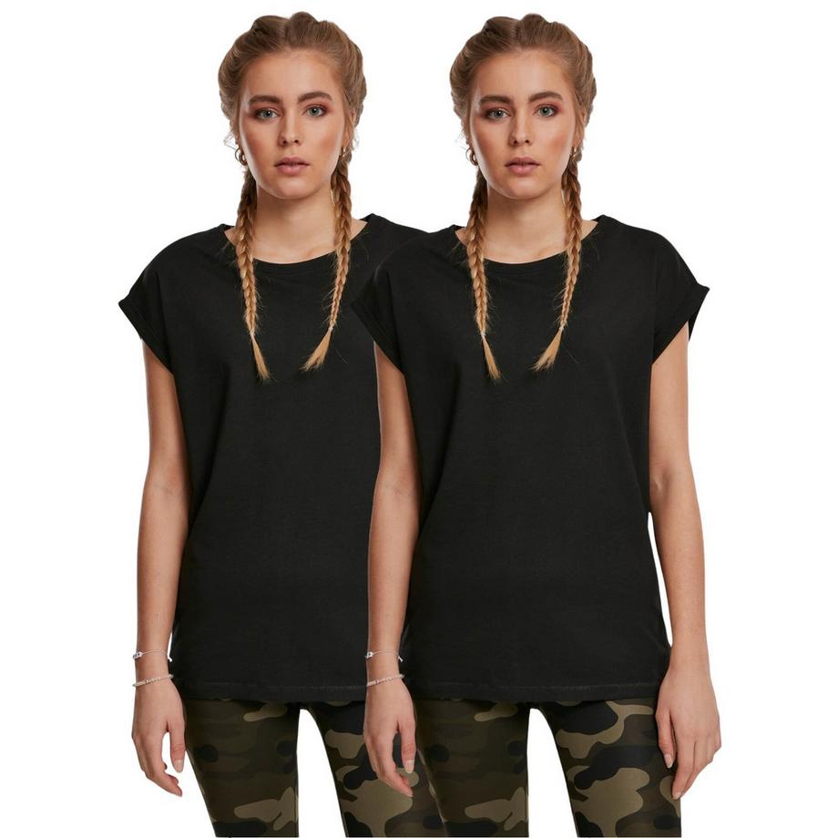 t-shirt da donna a spalla larga  (x2)