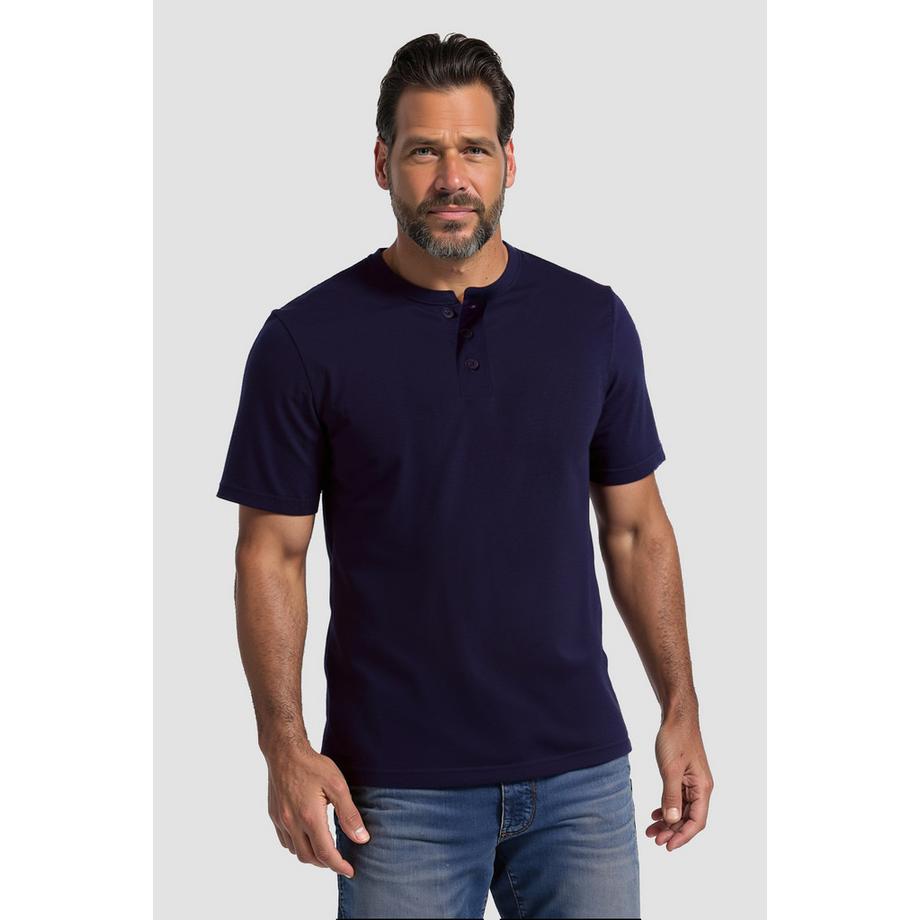 JP1880 Basic Henley Rundhals Knopfleiste 2er-Pack  