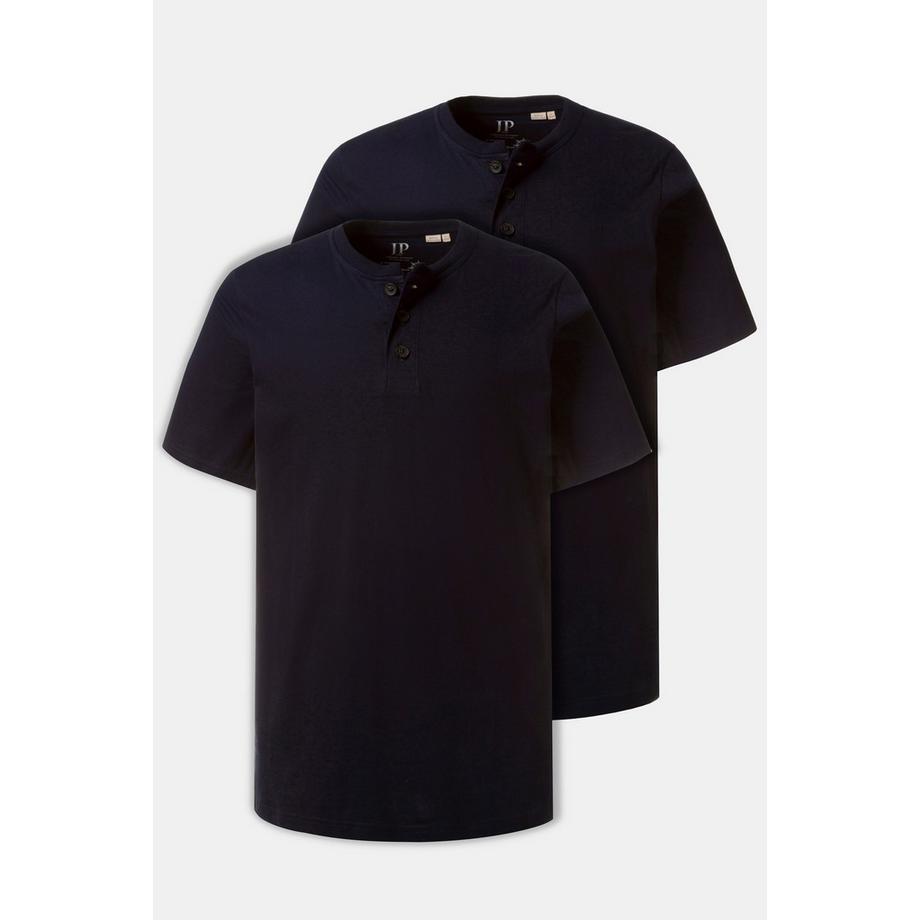 JP1880 Basic Henley Rundhals Knopfleiste 2er-Pack  