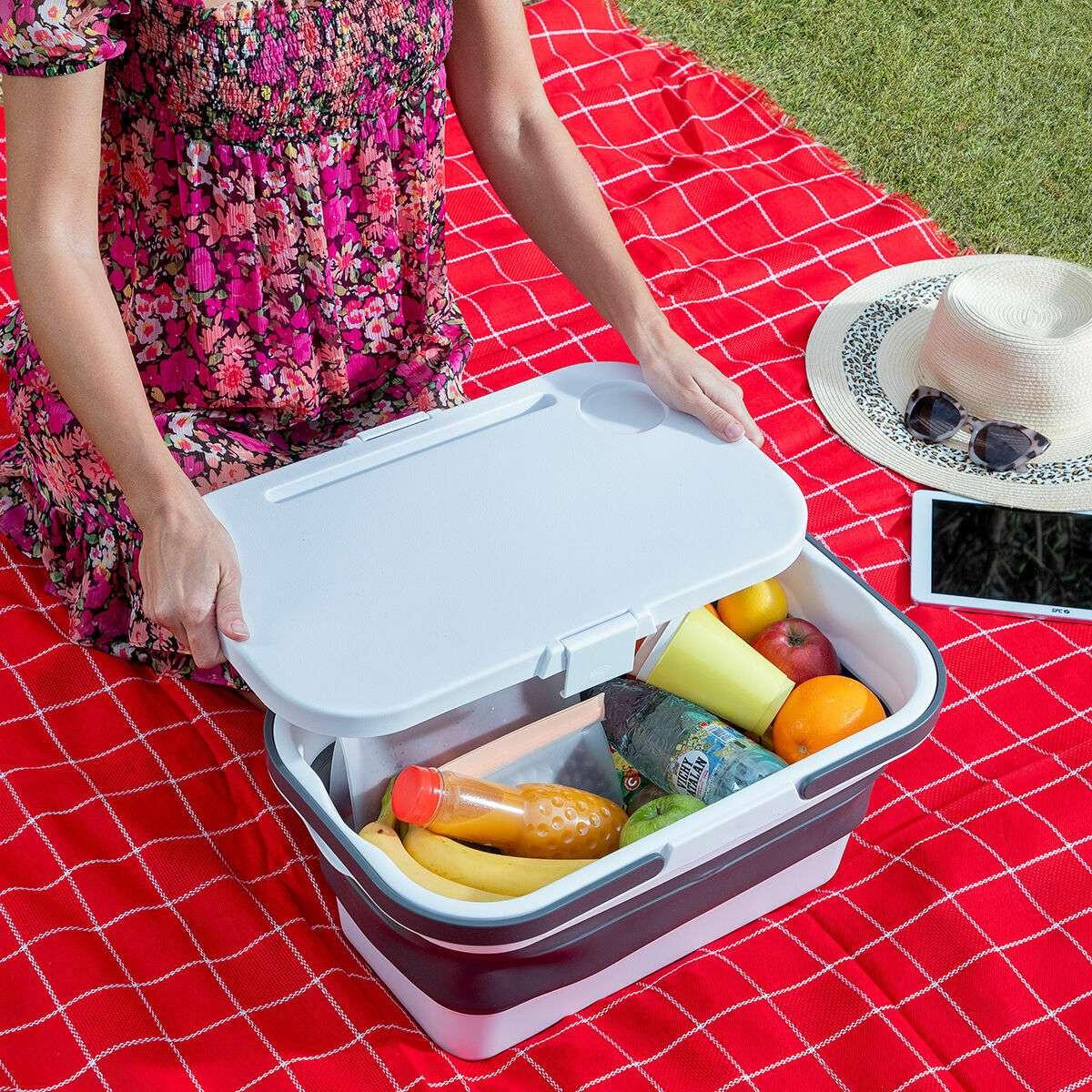 InnovaGoods  Zusammenklappbarer Picknickkorb - 16L 