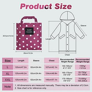 Alopini Poncho Antipioggia Lungo Impermeabile con Cappuccio  