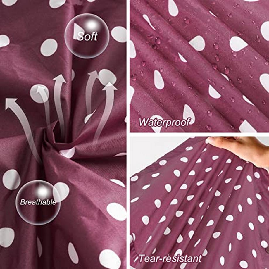 Alopini Impermeabile lungo a pois unisex con cappuccio  