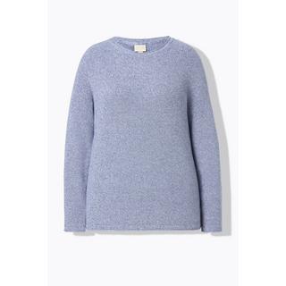 Ulla Popken  Pullover, Rundhals, Langarm, Biobaumwolle 