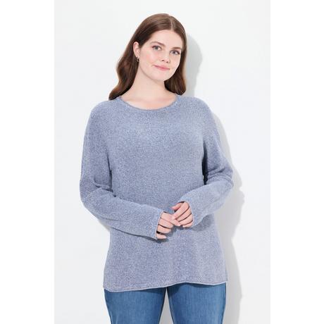 Ulla Popken  Pullover, Rundhals, Langarm, Biobaumwolle 