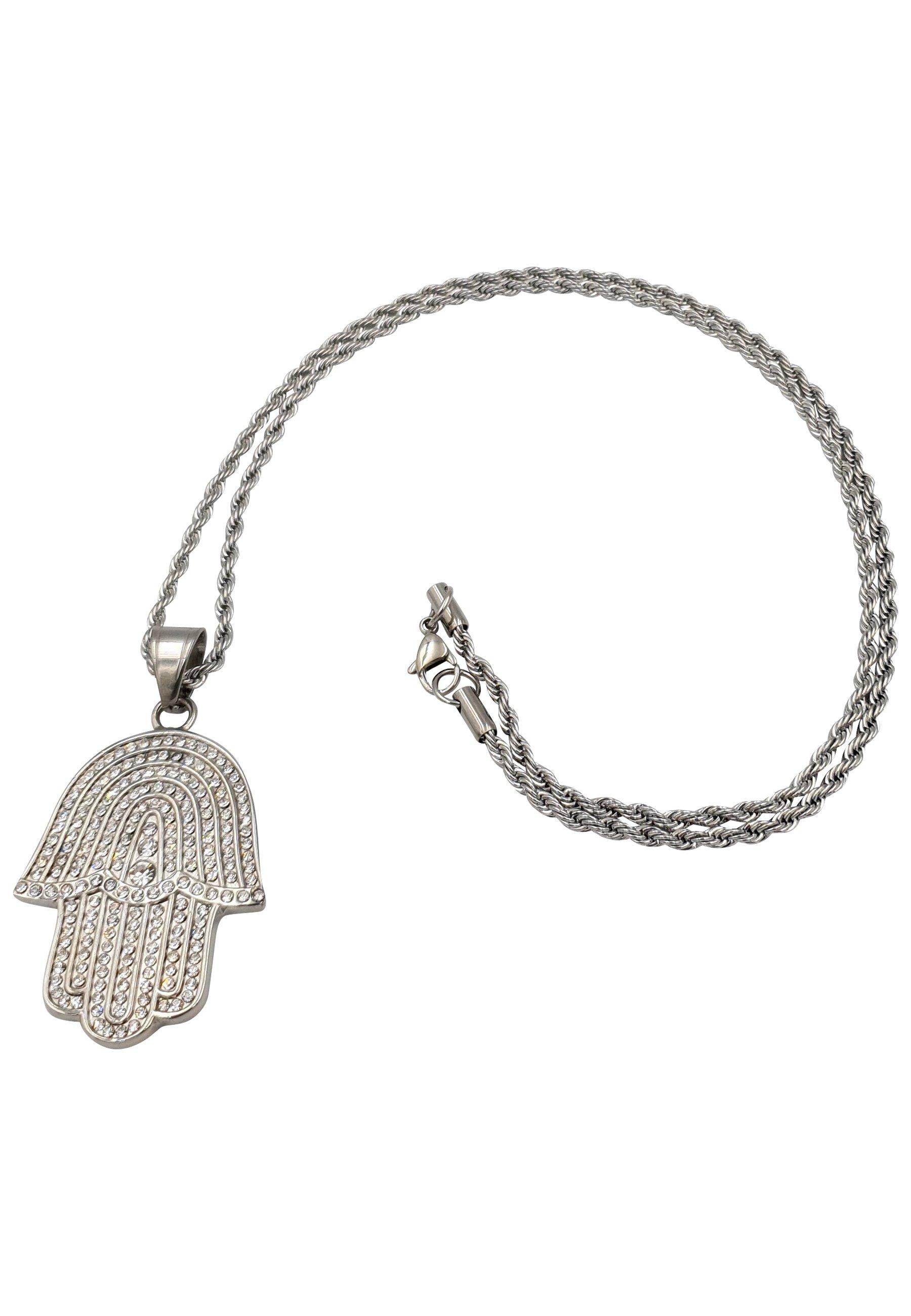 HEBE JEWELS  Hamsa Anhänger-Kette, HIP-HOP-STYLE 