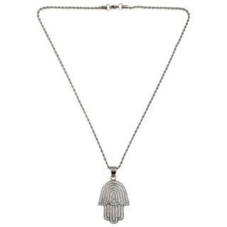 HEBE JEWELS  Hamsa Anhänger-Kette, HIP-HOP-STYLE 