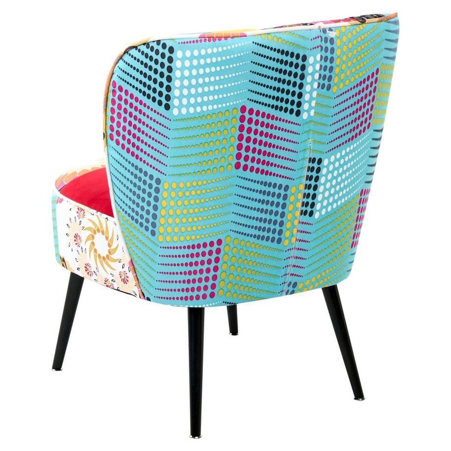 Beliani Fauteuil en Tissu Rétro VOSS  