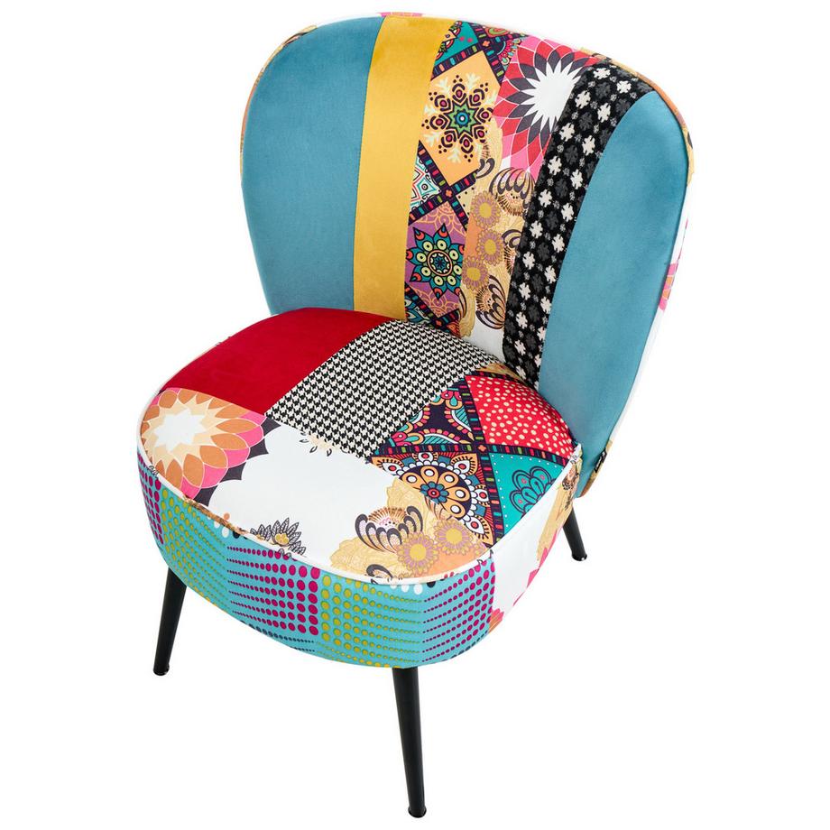 Beliani Fauteuil en Tissu Rétro VOSS  