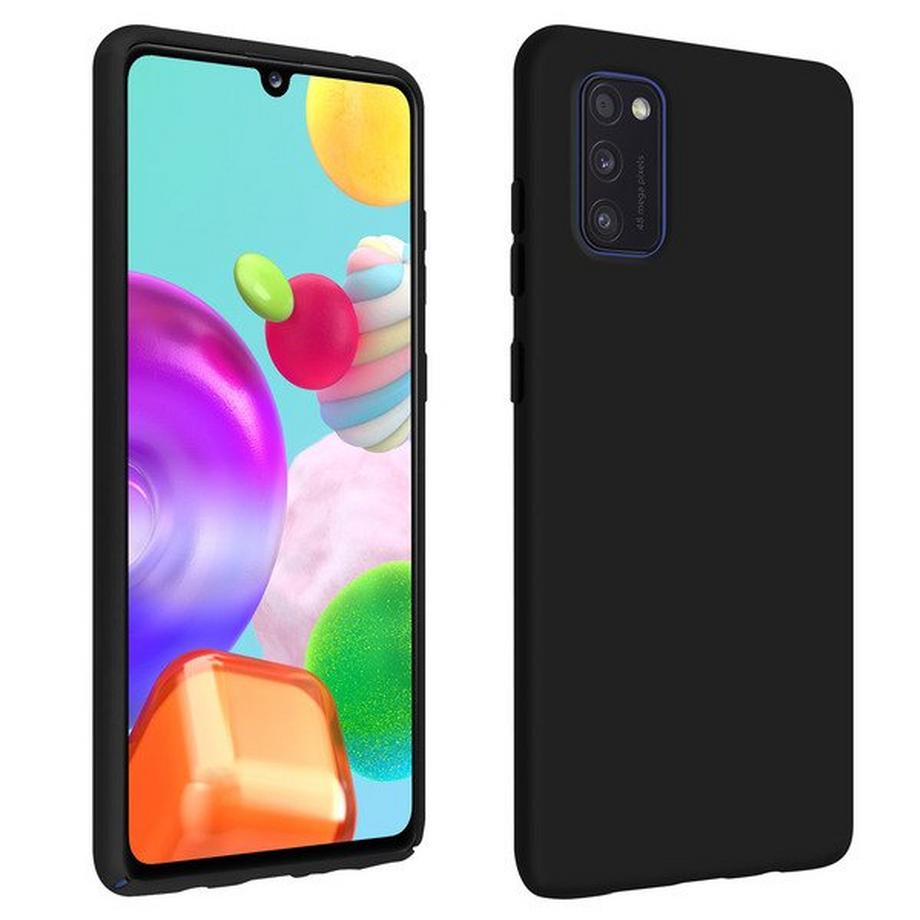 Avizar  Coque Samsung Galaxy A41 Soft Touch Noir 