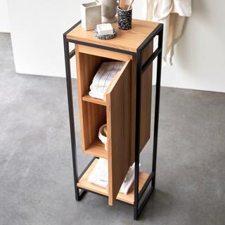 Tikamoon Mobile basso in teak massello e metallo Michal  