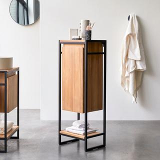 Tikamoon Mobile basso in teak massello e metallo Michal  