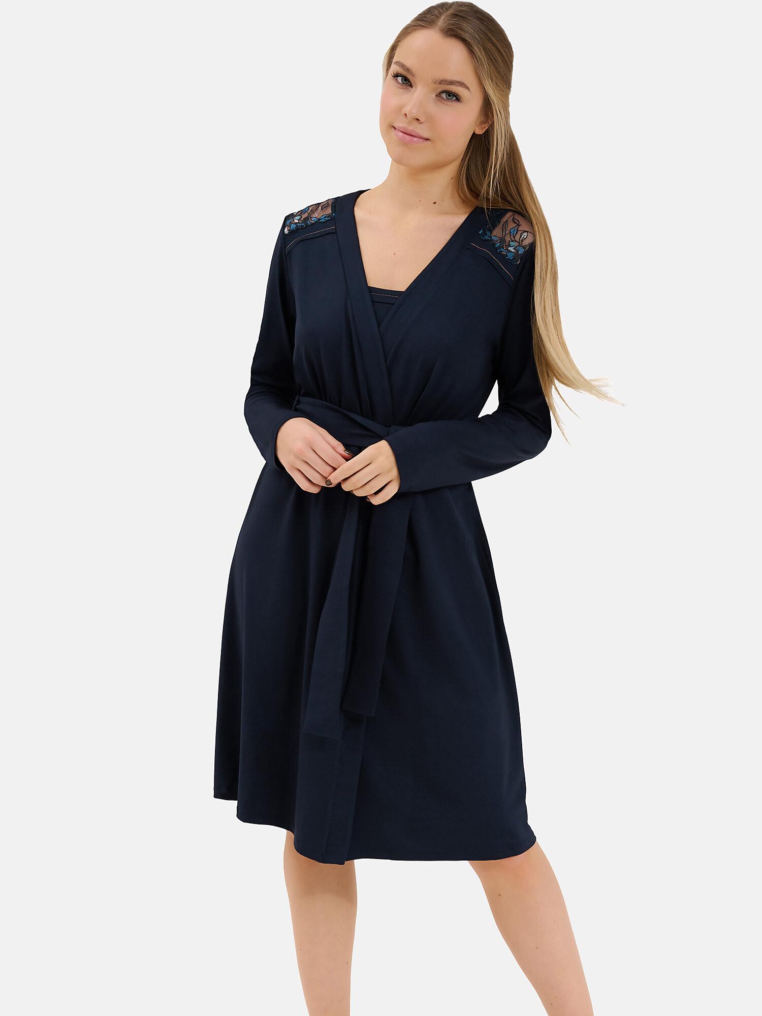 Image of Negligé Mit Langen Ärmeln Mirabelle Damen Blau S