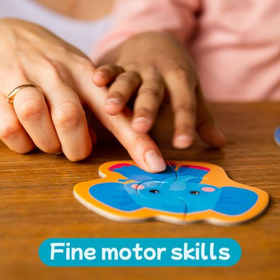 Montessori  Puzzle Montessori – Faune, Multicolore, Jouets éducatifs pour bébés 