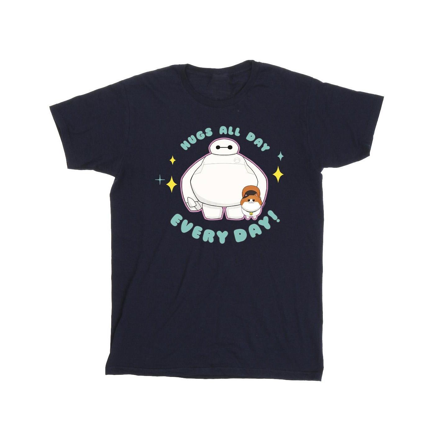 Image of Big Hero 6 Baymax Hugs Everyday Tshirt Mädchen Marine 104