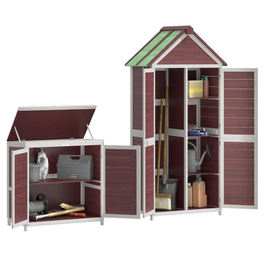 VidaXL Geräteschuppen set kiefernholz  