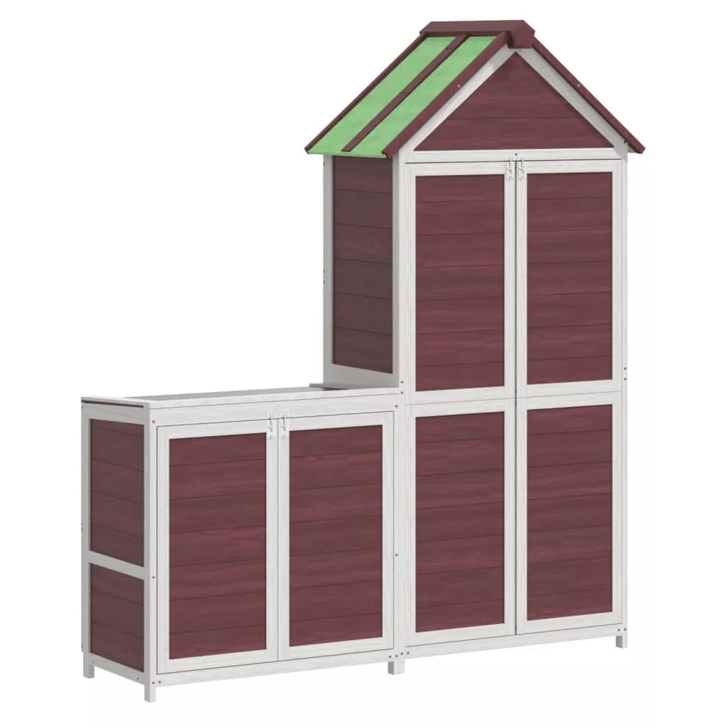 VidaXL - Geräteschuppen set kiefernholz, One Size, Braun