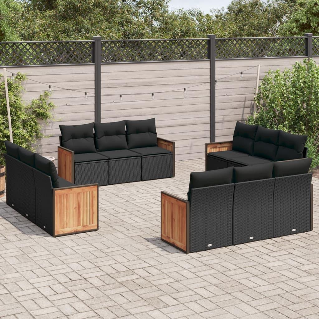 VidaXL set divano da giardino Polirattan  