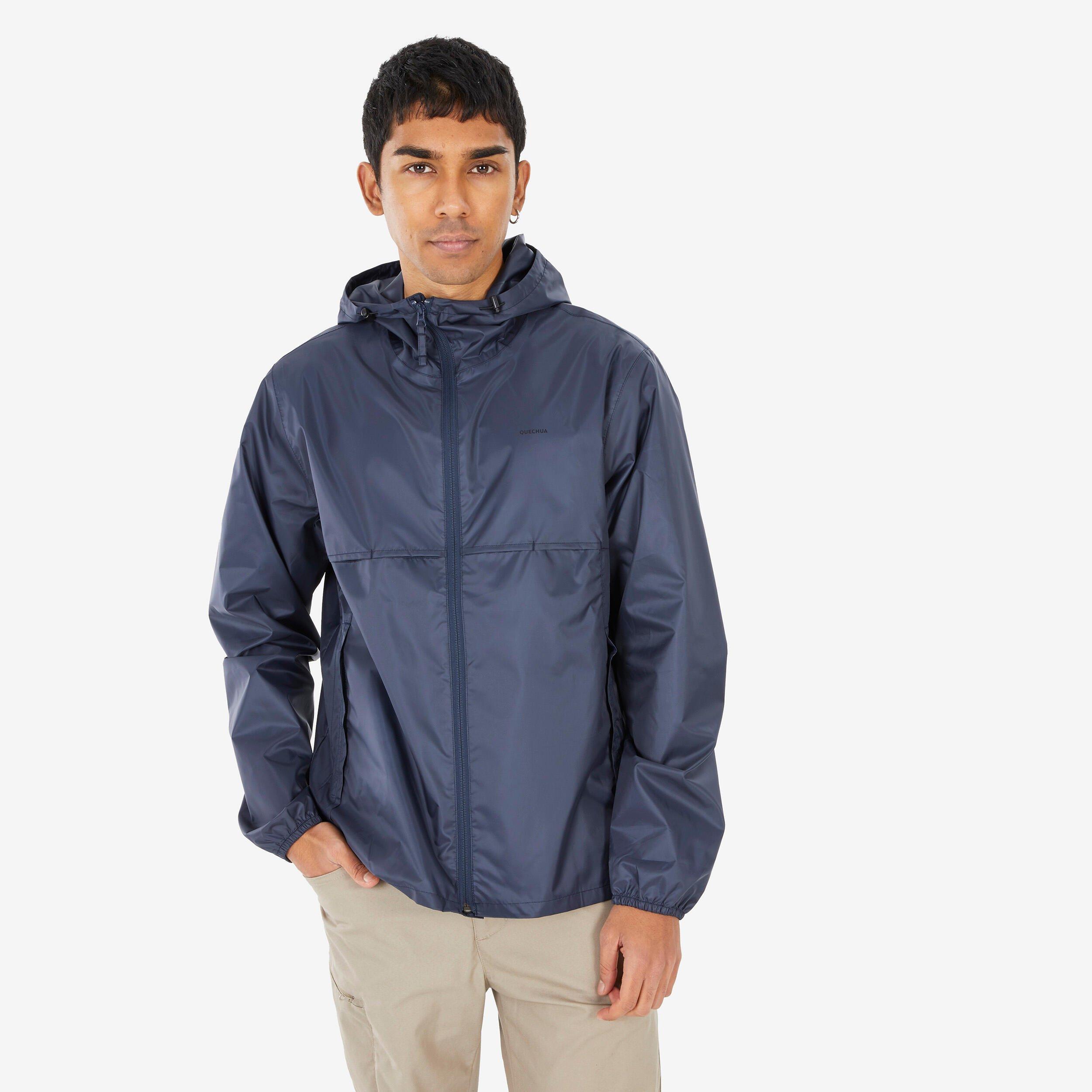 Image of Regenjacke Raincut Fullzip - Unisex Blau Bedruckt M