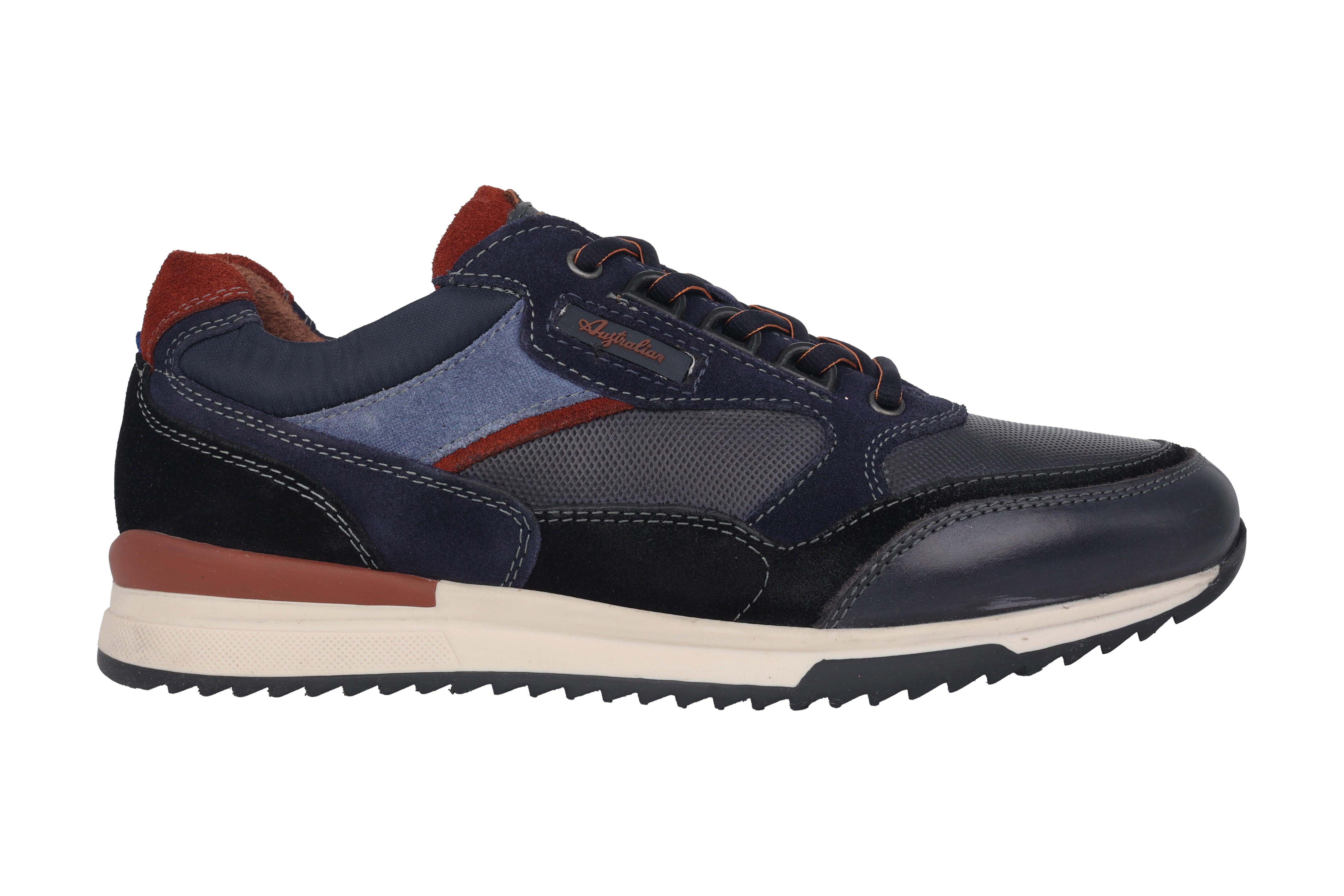Image of Roberto - Leder Sneaker Herren Blau 39