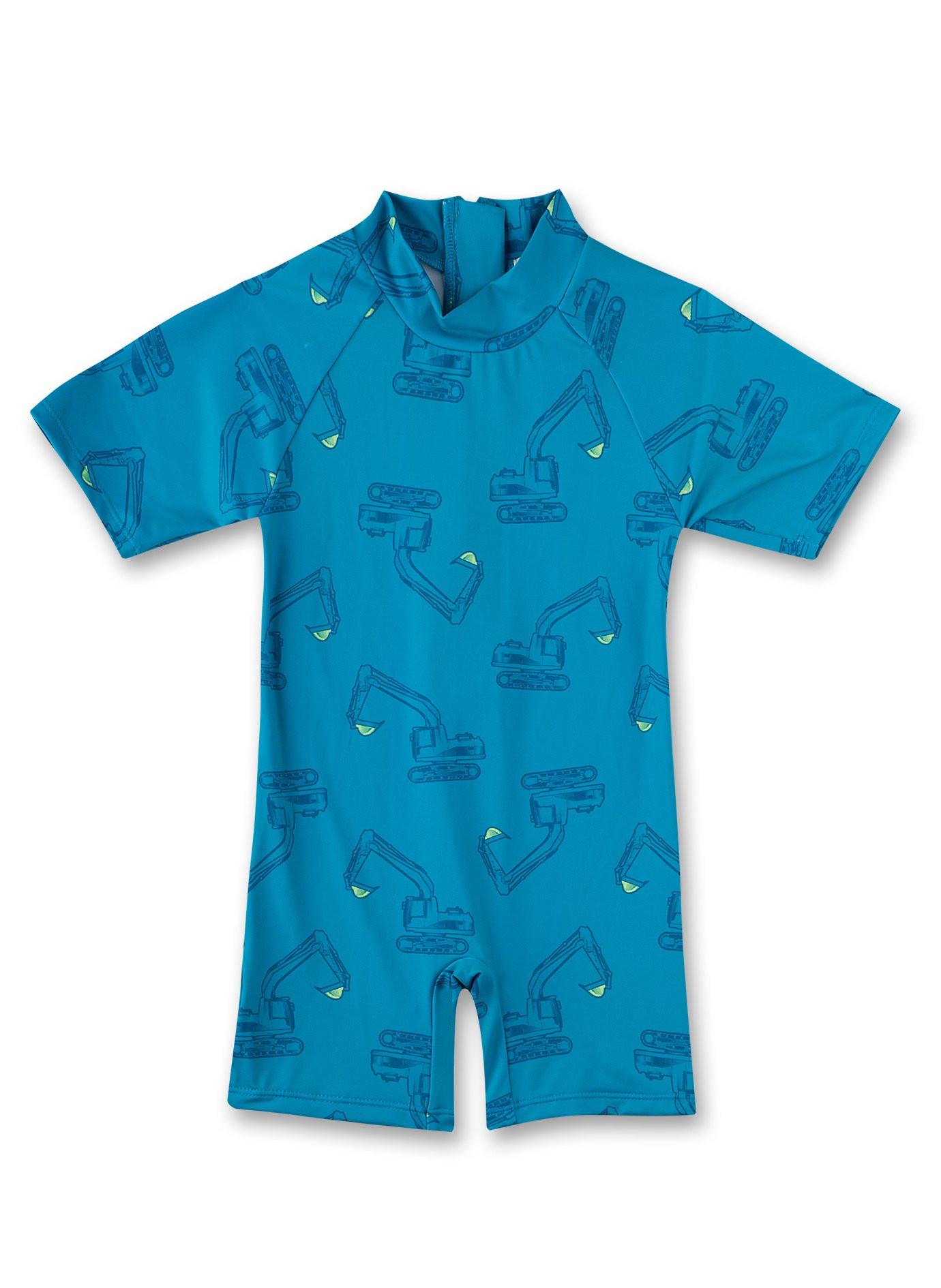 Image of Jungen Schwimmanzug Bagger Unisex Blau 80