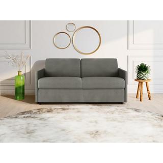 Vente-unique Schlafsofa 3Sitzer Stoff Liegefläche 1 Matratzen CALIFE  