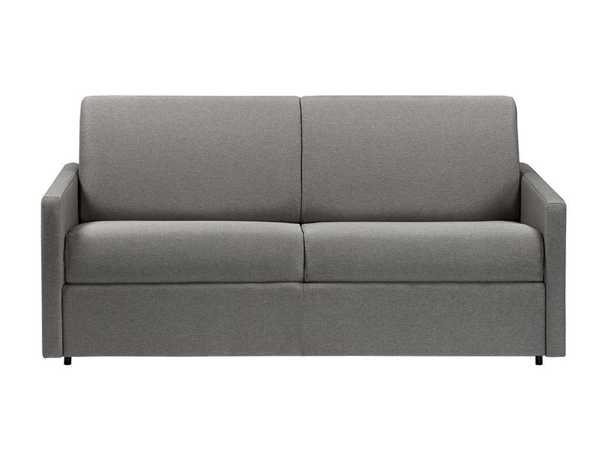 Vente-unique Schlafsofa 3Sitzer Stoff Liegefläche 1 Matratzen CALIFE  