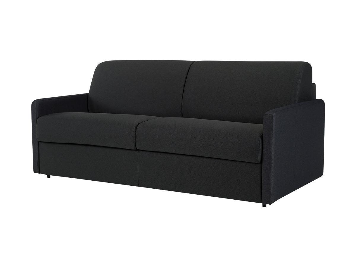 Vente-unique Schlafsofa 3Sitzer Stoff Liegefläche 1 Matratzen CALIFE  