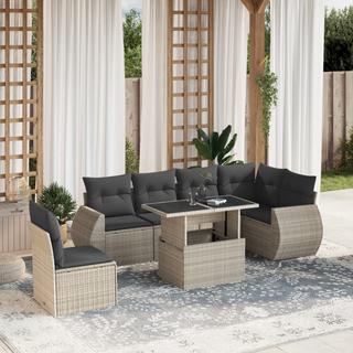 VidaXL set divano da giardino Polirattan  