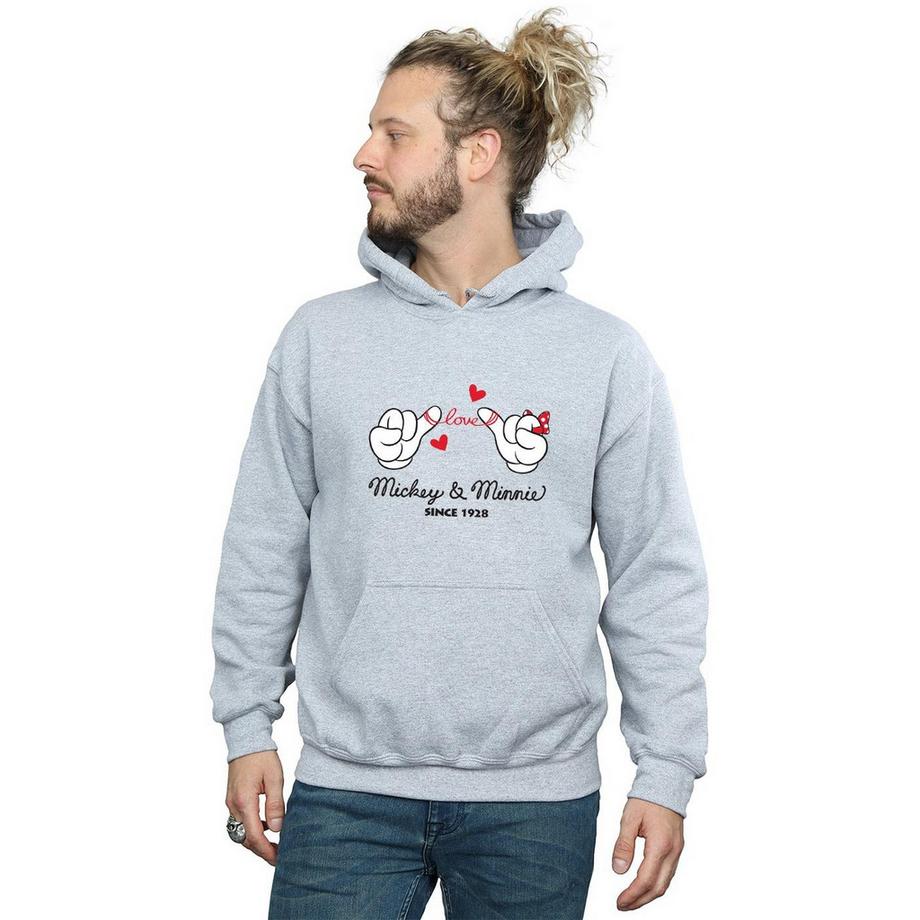 Disney Mickey und Minnie Love Hands Kapuzenpullover  