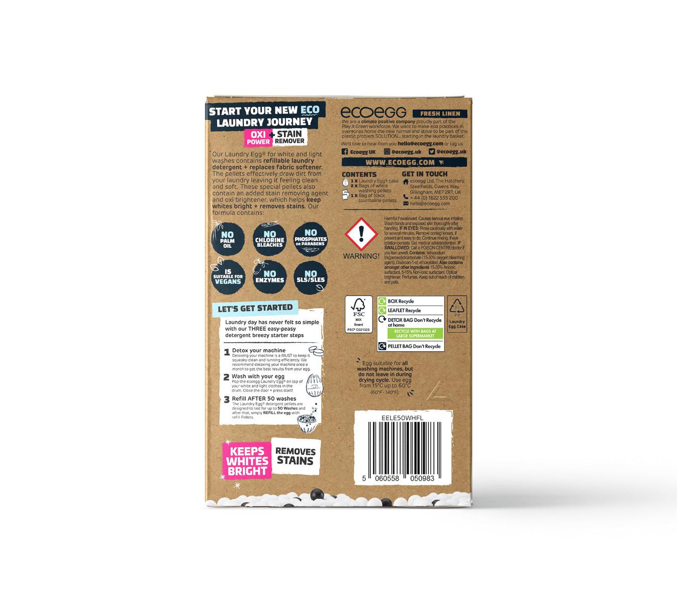 ecoegg Waschei Fresh Linen für weisse Wäsche  