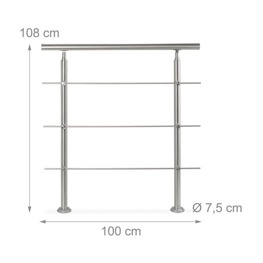 B2X Ringhiere per scale in acciaio inox  
