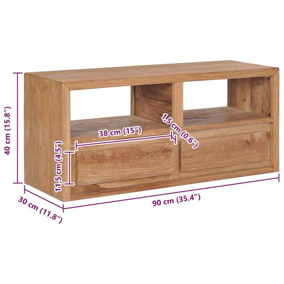 VidaXL Meuble tv bois  