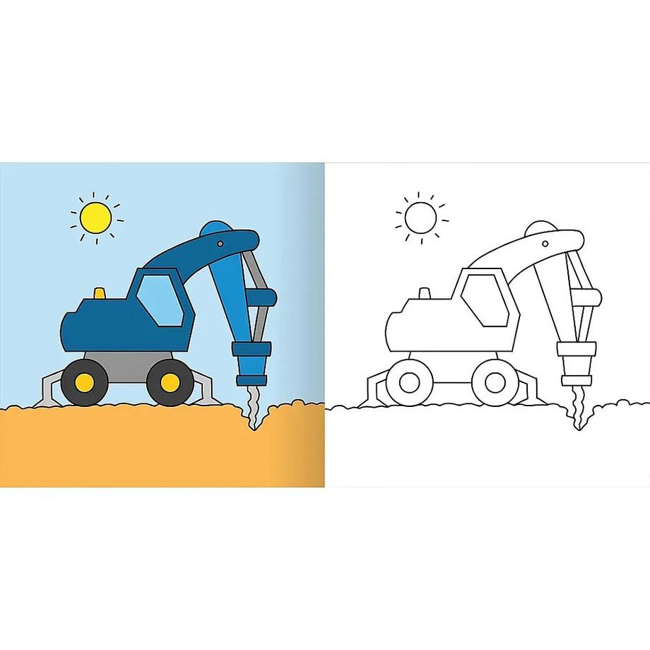 ARS EDITION  Mein erstes dickes Malbuch ab 2 - Bagger und Traktoren 