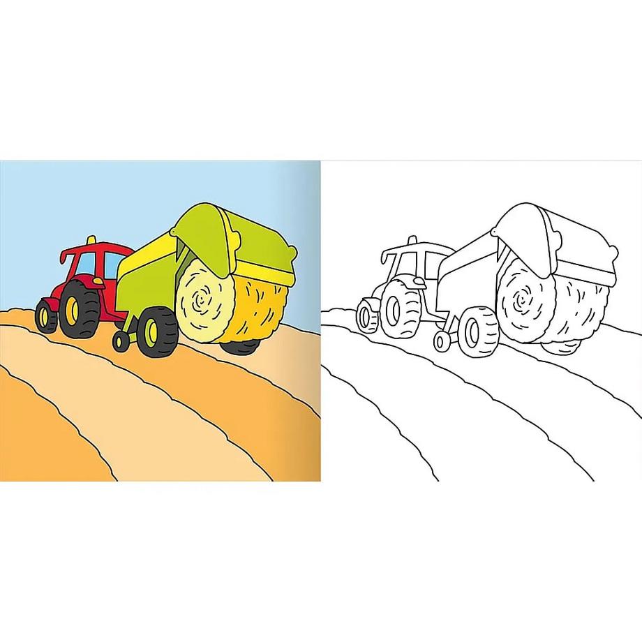 ARS EDITION  Mein erstes dickes Malbuch ab 2 - Bagger und Traktoren 